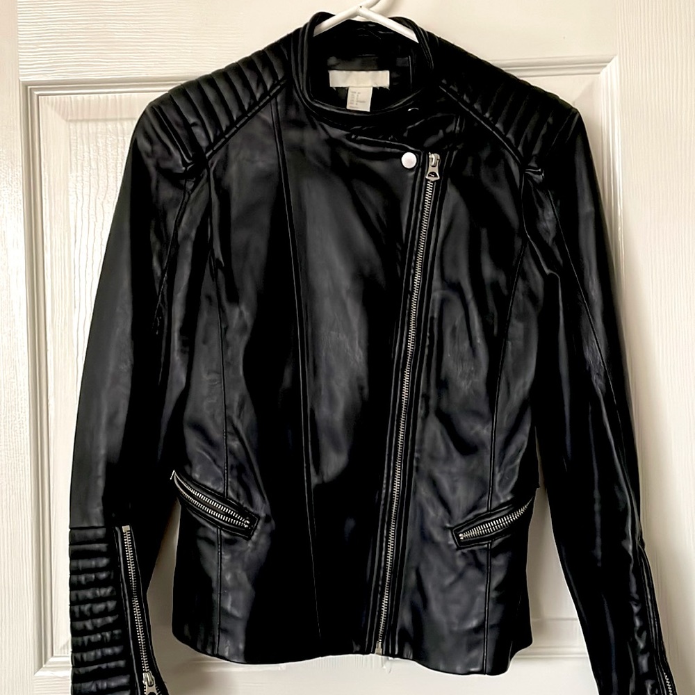 H&M faux leather jacket